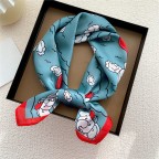 Stylish Geometric Plaid Print Pocket Scarf