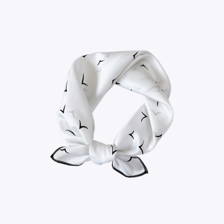 Sea Breeze Geometric Women's Square Thin Silk Scarf