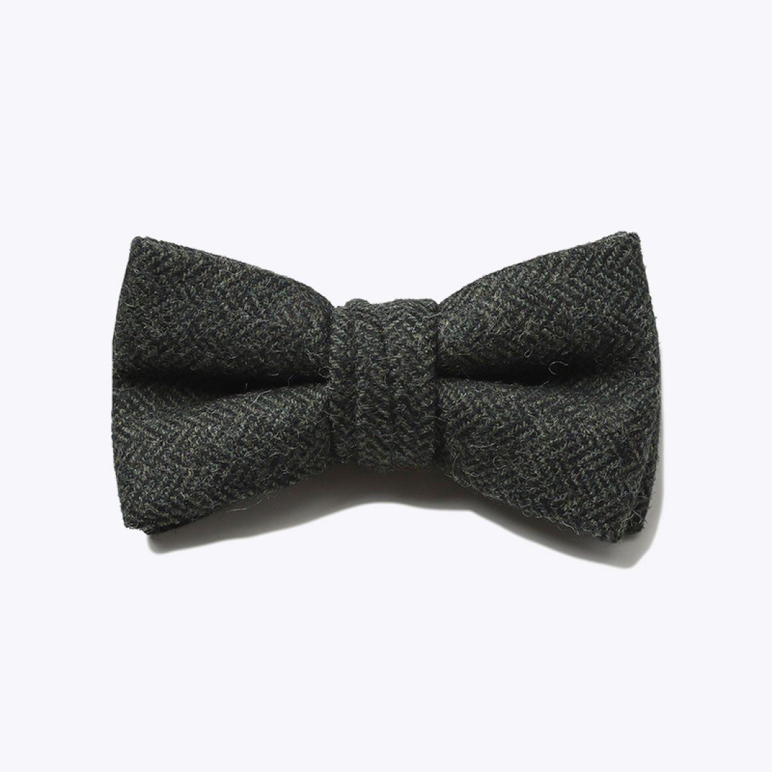 Luxe Wool Herringbone Adjustable Bow Tie