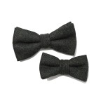 Luxe Wool Herringbone Adjustable Bow Tie
