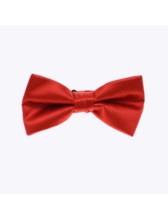 Premium Adjustable Solid-Color Satin Bow Tie