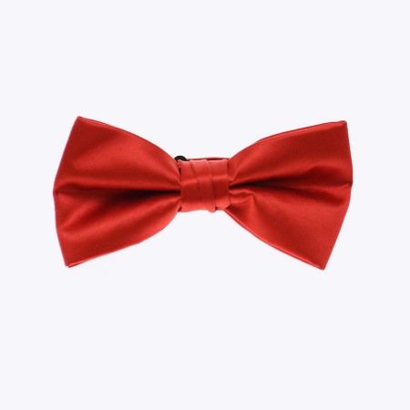 Premium Adjustable Solid-Color Satin Bow Tie
