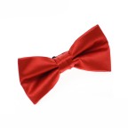 Premium Adjustable Solid-Color Satin Bow Tie