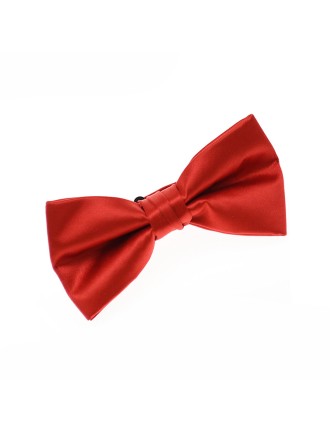Premium Adjustable Solid-Color Satin Bow Tie