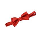 Premium Adjustable Solid-Color Satin Bow Tie