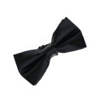 High-end adjustable business black men's bow tie