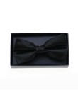 High-end adjustable business black men's bow tie