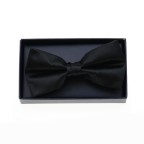 High-end adjustable business black men's bow tie