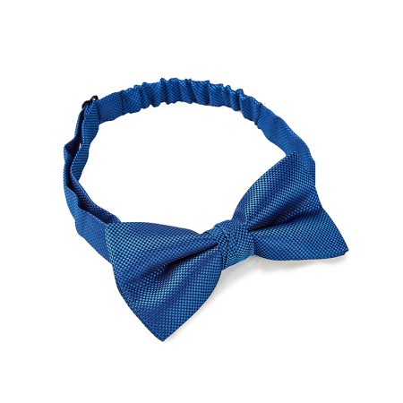 Men's Blue Woven Jacquard Small Square Texture Bow Tie