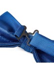 Men's Blue Woven Jacquard Small Square Texture Bow Tie