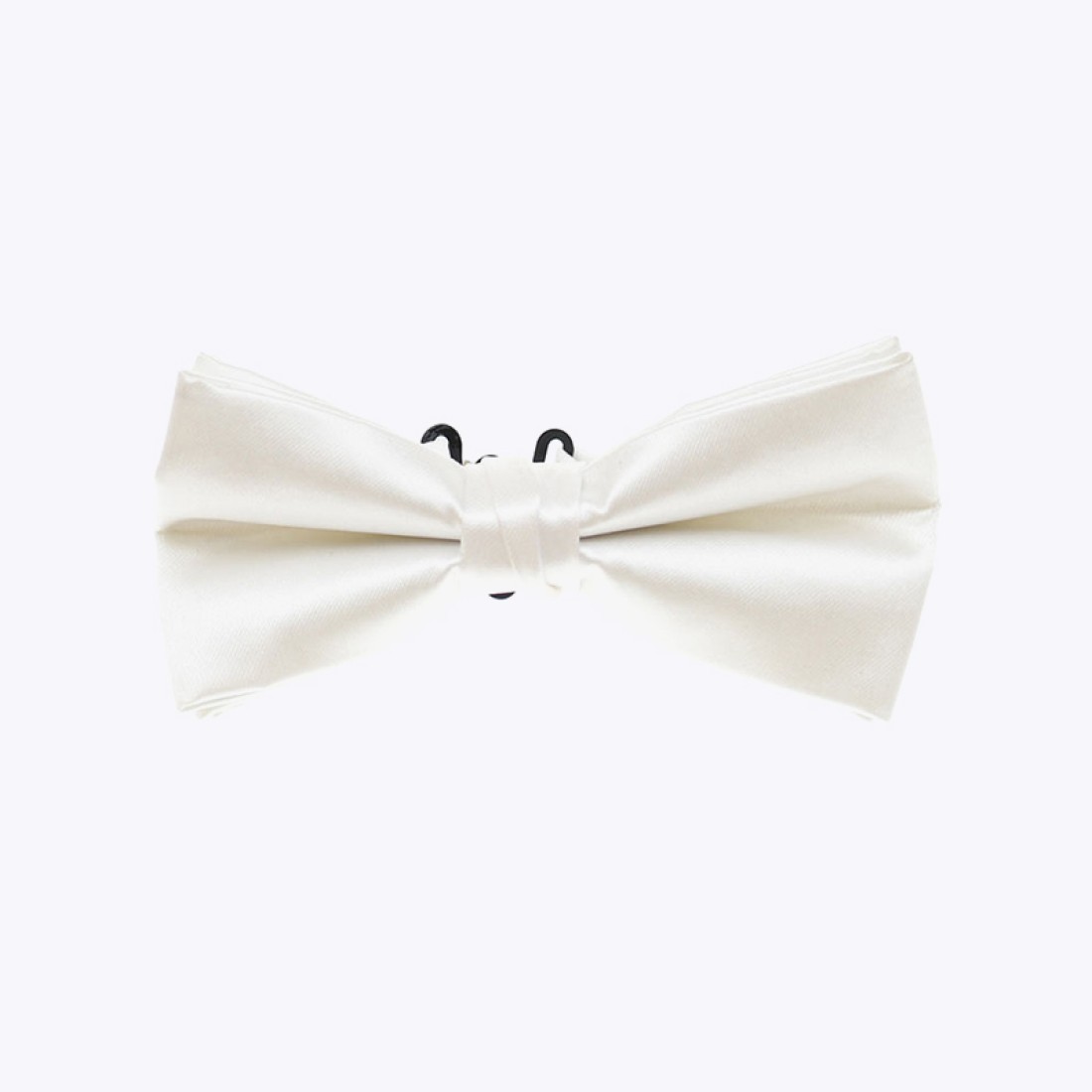 Durable quick-drying solid color satin men's bow tie