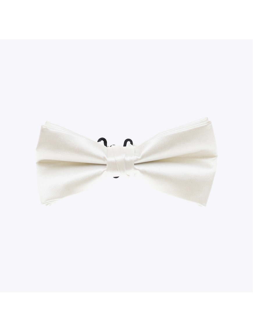Durable quick-drying solid color satin men's bow tie