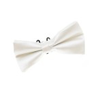 Durable quick-drying solid color satin men's bow tie