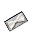 Durable quick-drying solid color satin men's bow tie