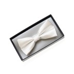 Durable quick-drying solid color satin men's bow tie