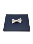 Durable quick-drying solid color satin men's bow tie