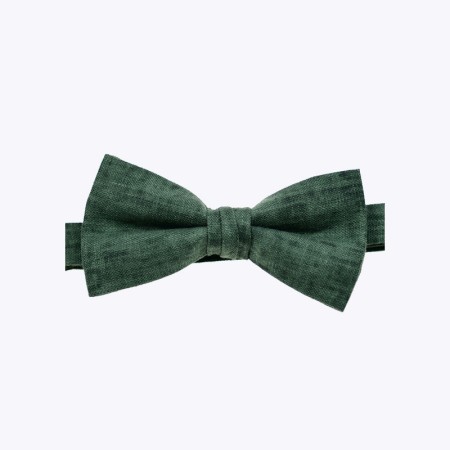Tie-Dye Green Luxury Men's Linen Bow Tie