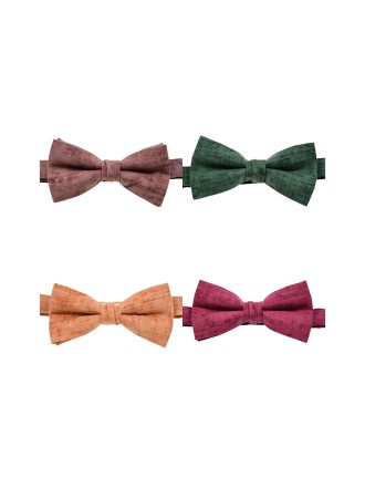 Tie-Dye Green Luxury Men's Linen Bow Tie