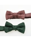 Tie-Dye Green Luxury Men's Linen Bow Tie