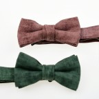 Tie-Dye Green Luxury Men's Linen Bow Tie