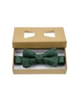 Tie-Dye Green Luxury Men's Linen Bow Tie