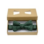 Tie-Dye Green Luxury Men's Linen Bow Tie
