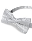 Pure White Men's Luxury Jacquard Pre-tied Bow Tie