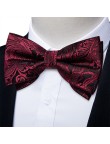 Luxury Men's Pre-tied Silk Jacquard Bow Tie