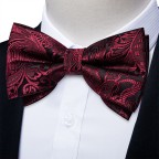 Luxury Men's Pre-tied Silk Jacquard Bow Tie