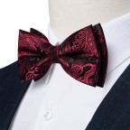 Luxury Men's Pre-tied Silk Jacquard Bow Tie