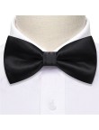 Luxury Men's Formal Black Satin Silk Bow Tie