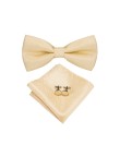 High quality men's gold luxury bow tie