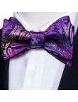 Luxury men's purple striped silk tie