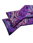Luxury men's purple striped silk tie