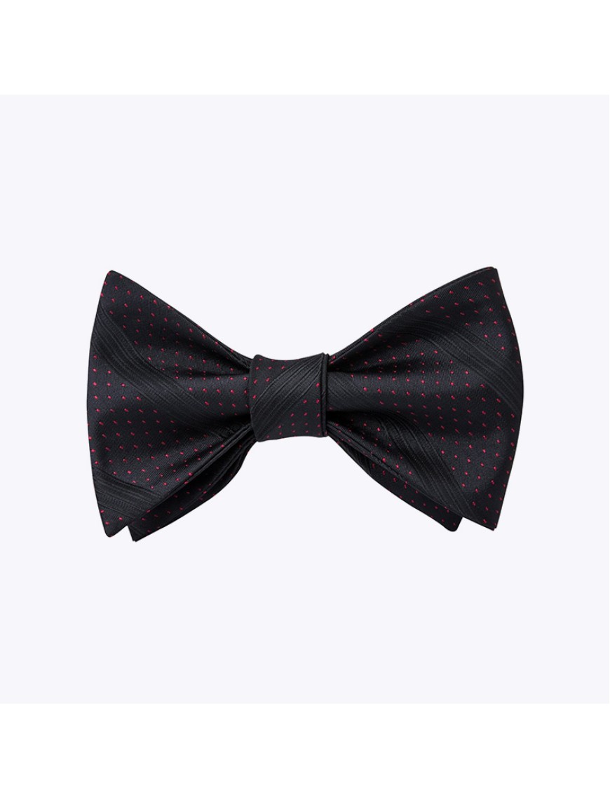 Fashion Striped Silk Self-Tie Bow Tie