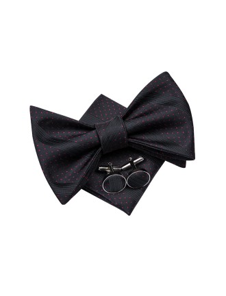 Fashion Striped Silk Self-Tie Bow Tie