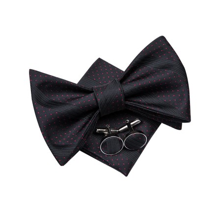 Fashion Striped Silk Self-Tie Bow Tie