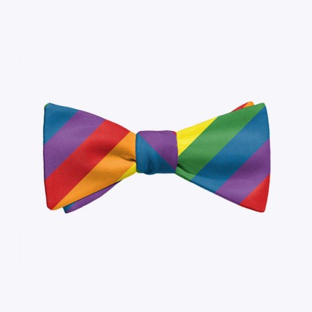 High Quality Rainbow Men's Bow Tie