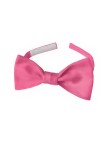 Luxury Men's Adjustable Satin Plain Bow Tie