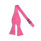 Luxury Men's Adjustable Satin Plain Bow Tie