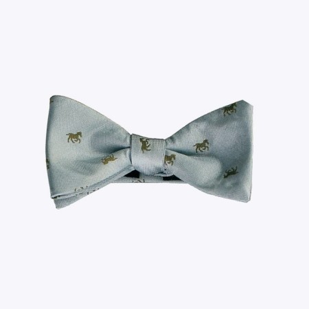 Gray blue men's tie and self tie