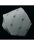 Gray blue men's tie and self tie