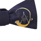 Wild and elegant purple fox horn bow tie