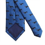 Cute Blue Animal Braided Men's Bow Tie