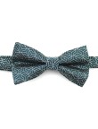 Adjustable Gray-Green Geometric Men's Bow Tie