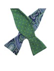 Green Double-Sided Reversible Men's Bow Tie