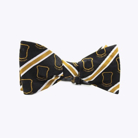 Vintage Black Striped Men's Bow Tie
