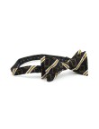 Vintage Black Striped Men's Bow Tie