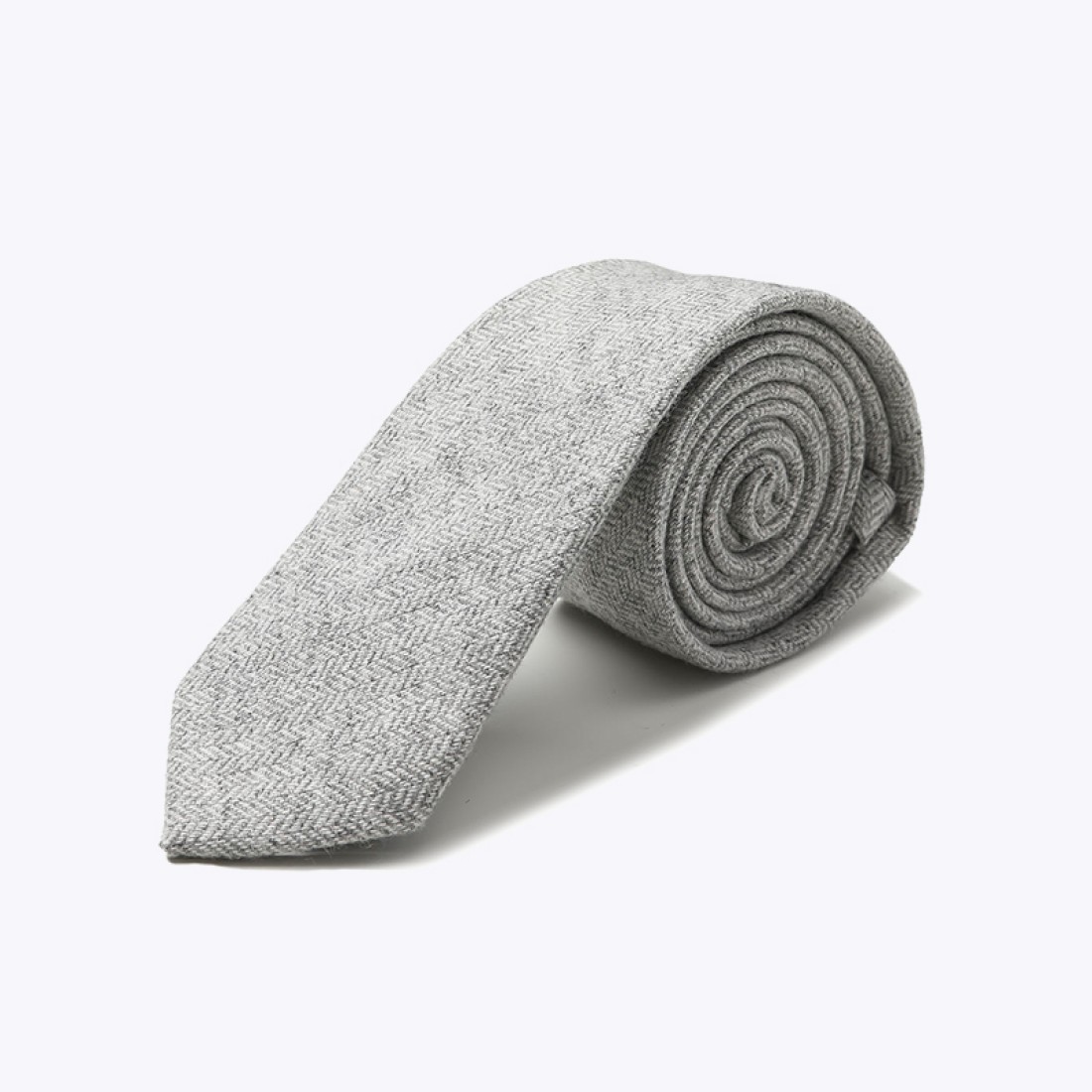 Luxe Skinny Tweed Herringbone Tie