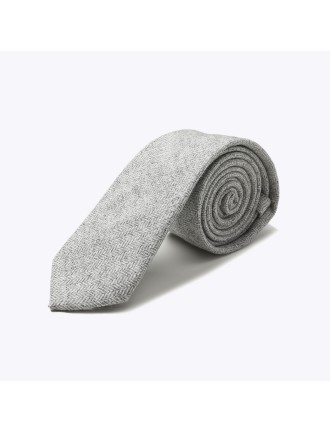 Luxe Skinny Tweed Herringbone Tie